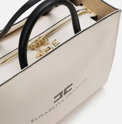 Borse A Mano|Elisabetta Franchi 24/7 Borsa 12/16 Cream/Nero