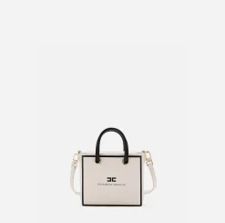 Borse A Mano|Elisabetta Franchi 24/7 Borsa 18/22 Cream/Nero