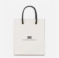 Borse A Mano|Elisabetta Franchi 24/7 Borsa 6/10 Tall Cream/Nero