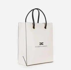 Borse A Mano|Elisabetta Franchi 24/7 Borsa 6/10 Tall Cream/Nero