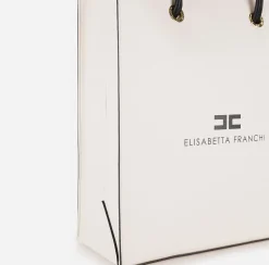Borse A Mano|Elisabetta Franchi 24/7 Borsa 6/10 Tall Cream/Nero