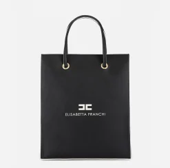 Borse A Mano|Elisabetta Franchi 24/7 Borsa 6/10 Tall Nero/Cream