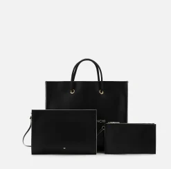 Borse A Mano|Elisabetta Franchi 24/7 Maxi Bag 10/20 Nero/Cream