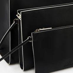 Borse A Mano|Elisabetta Franchi 24/7 Maxi Bag 10/20 Nero/Cream