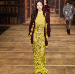 Red Carpet|Abiti Red Carpet|Elisabetta Franchi Abito red carpet ricamato con frange d'organza Mimosa