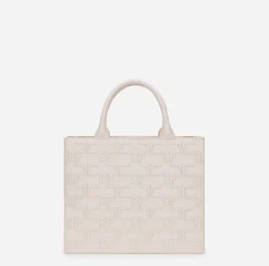 Borse A Mano|Elisabetta Franchi Bold Monogram Medium Shopper Burro
