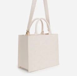 Borse A Mano|Elisabetta Franchi Bold Monogram Medium Shopper Burro
