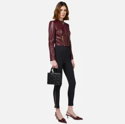 Borse A Mano|Elisabetta Franchi Bold Monogram Small Shopper Nero