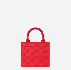 Borse A Mano|Elisabetta Franchi Bold Monogram Small Shopper Cuoio