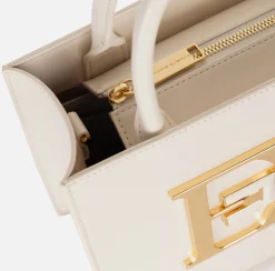 Borse A Mano|Elisabetta Franchi Borsa a mano piccola con logo Burro