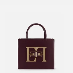 Borse A Mano|Elisabetta Franchi Borsa a mano piccola con logo RougeNoir