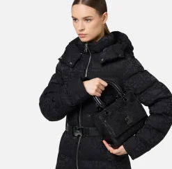 Borse A Mano|Elisabetta Franchi Borsa a mano piccola con logo embossed Nero