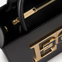 Borse A Mano|Elisabetta Franchi Borsa a mano piccola con logo Nero
