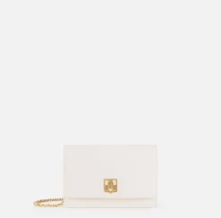 Borse A Tracolla|Elisabetta Franchi Borsa a tracolla in materiale sintetico con placca logo Burro