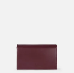 Borse A Tracolla|Elisabetta Franchi Borsa a tracolla in nappa con placca logo RougeNoir