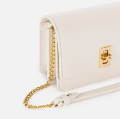 Borse A Tracolla|Elisabetta Franchi Borsa a tracolla in nappa con soffietto Burro