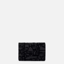 Borse A Tracolla|Elisabetta Franchi Borsa a tracolla in raso lettering Nero