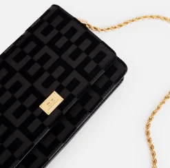 Borse A Tracolla|Elisabetta Franchi Borsa a tracolla La Dame Nero
