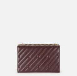 Borse A Tracolla|Elisabetta Franchi Borsa grande matelassé con tracolla RougeNoir