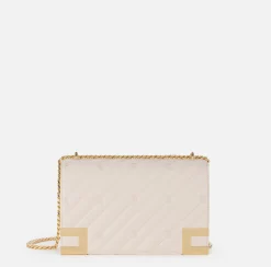 Borse A Tracolla|Elisabetta Franchi Borsa grande matelassé con tracolla Lattice