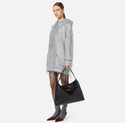 Borse A Spalla|Elisabetta Franchi Borsa hobo Avenue Bag grande Nero