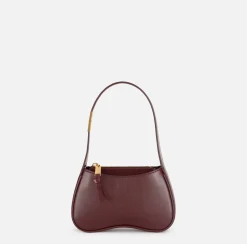 Borse A Spalla|Elisabetta Franchi Borsa hobo mini in nappa lucida RougeNoir