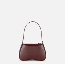 Borse A Spalla|Elisabetta Franchi Borsa hobo mini in nappa lucida RougeNoir