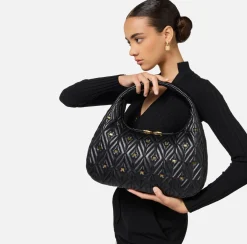 Borse A Spalla|Elisabetta Franchi Borsa Hobo Étoile Grande Nero