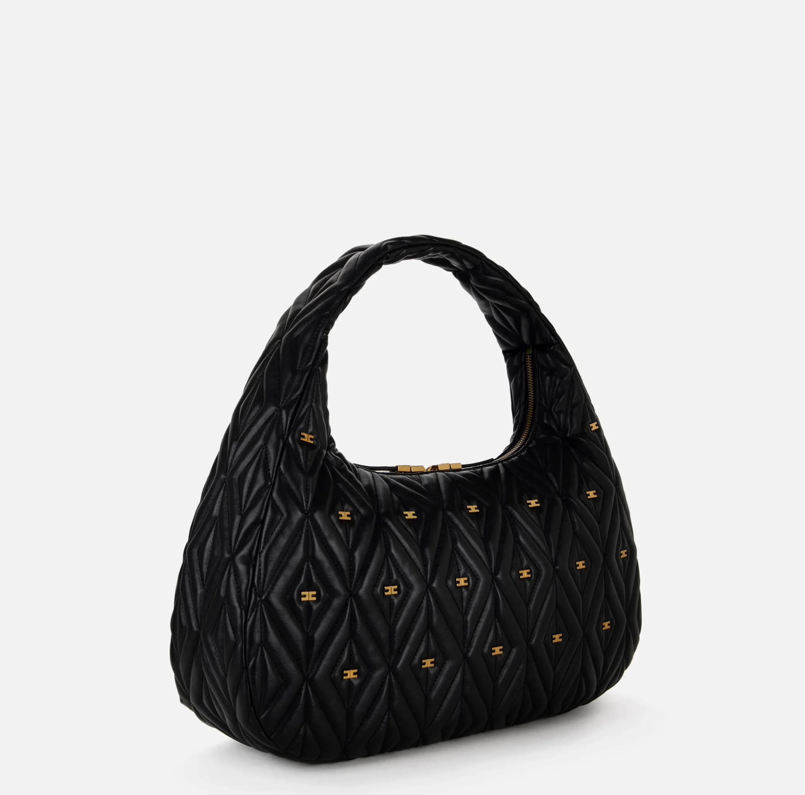 Borse A Spalla|Elisabetta Franchi Borsa Hobo Étoile Grande Nero