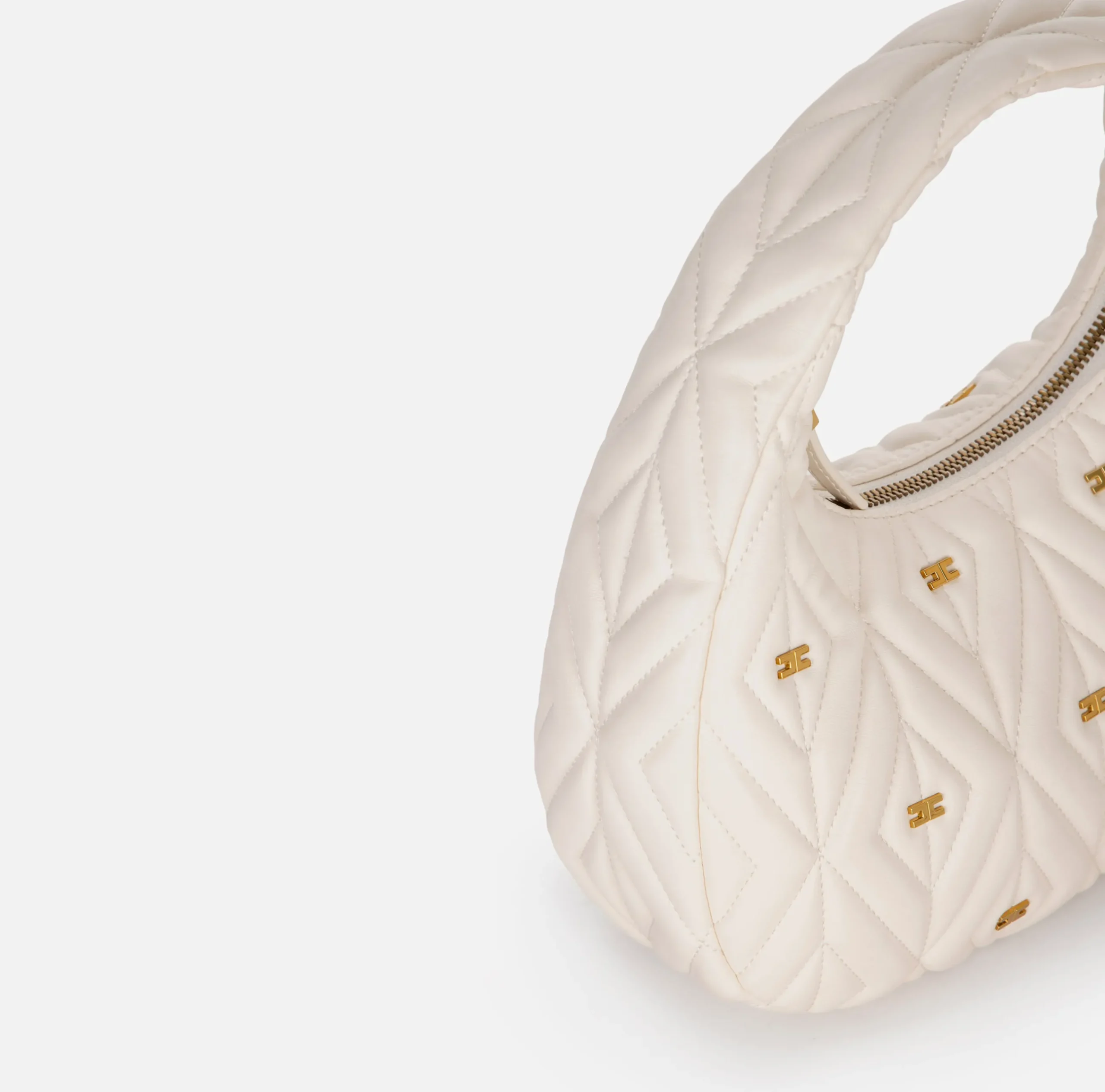 Borse A Spalla|Elisabetta Franchi Borsa Hobo Étoile Piccola Burro