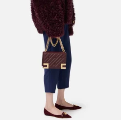 Borse A Tracolla|Elisabetta Franchi Borsa media matelassé con tracolla RougeNoir