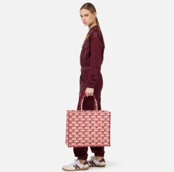 Borse A Mano|Elisabetta Franchi Borsa Monogram Grande Burro/Rosso