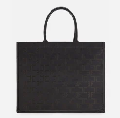 Borse A Mano|Elisabetta Franchi Borsa Monogram Grande Nero