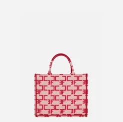 Borse A Mano|Elisabetta Franchi Borsa Monogram Piccola Burro/Rosso