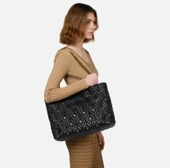 Borse A Spalla|Elisabetta Franchi Borsa Shopper Étoile Nero