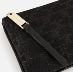 Clutch|Elisabetta Franchi Bustina Monogram Nero
