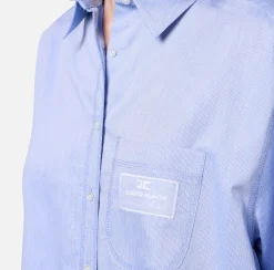 Camicie E Bluse|Elisabetta Franchi Camicia in popeline con etichetta logo Oxford