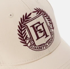 Cappelli E Guanti|Elisabetta Franchi Cappellino da baseball con logo Burro