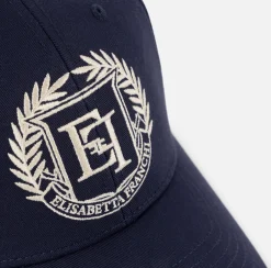 Cappelli E Guanti|Elisabetta Franchi Cappellino da baseball con logo Navy