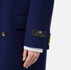 Capispalla|Elisabetta Franchi Cappotto over in lana Navy