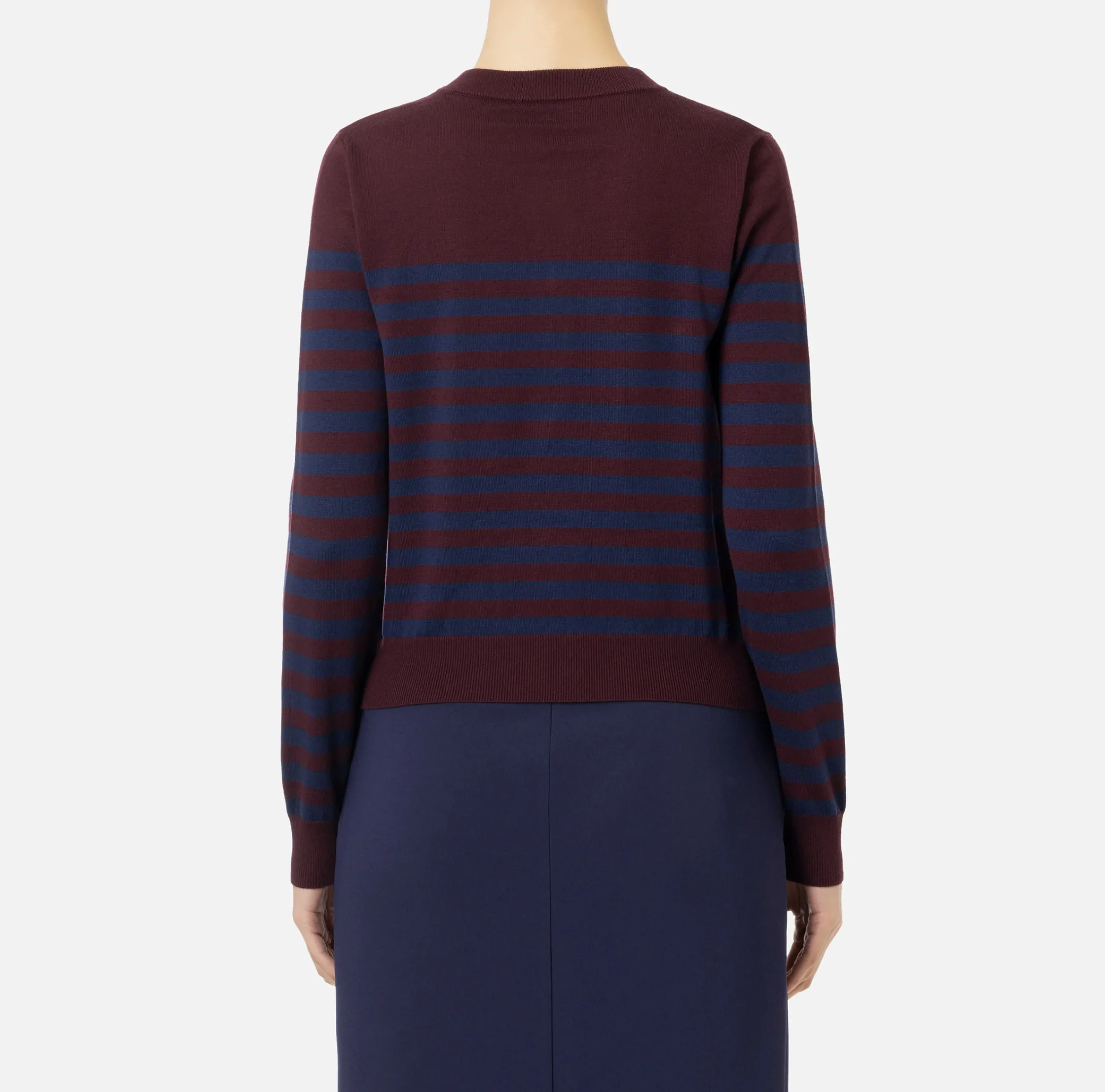 Maglieria E Felpe|Elisabetta Franchi Cardigan in lana a righe Oro