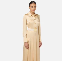 Cinture|Elisabetta Franchi Cintura Bold Monogram Burro