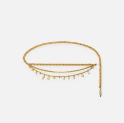 Cinture|Elisabetta Franchi Cintura in catena OroGiallo