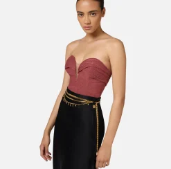 Cinture|Elisabetta Franchi Cintura in catena OroGiallo