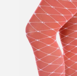 Collants|Elisabetta Franchi Collant Trama Monogram Amaranto/Burro