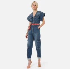 Portachiavi E Charms|Elisabetta Franchi Custodia Porta Oggetti Monogram Burro/Rosso