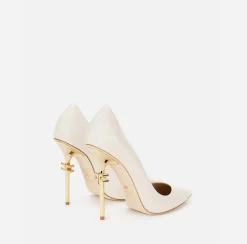 Décolleté|Elisabetta Franchi Décolleté Con Tacco Logato Burro