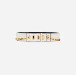 Cinture|Elisabetta Franchi Dune Belt Burro/Nero