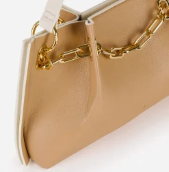 Clutch|Elisabetta Franchi Dune Pouch Cammello/Burro