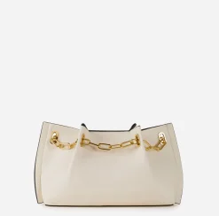 Clutch|Elisabetta Franchi Dune Pouch Burro/Nero